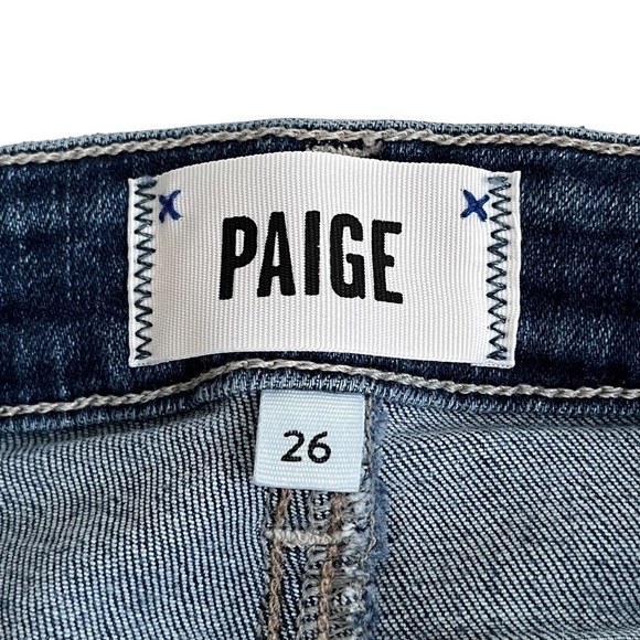 PAIGE Verdugo Ankle Distressed Skinny Jeans in Roadhouse Destructed 26 - Picture 10 of 17